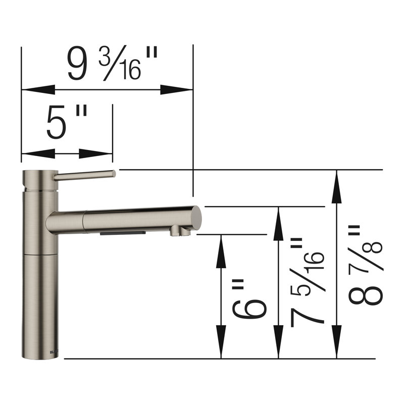 Alta II Low Arc Pull-Out Dual-Spray Kitchen Faucet, Satin Platinum