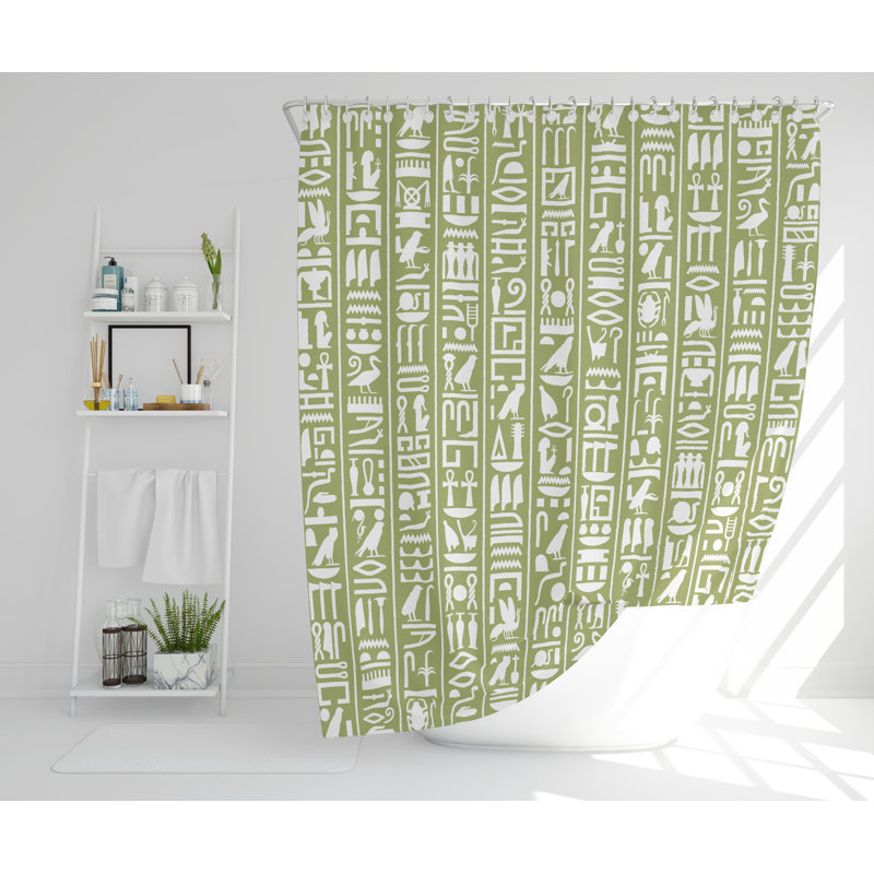 Regni Polyester Shower Curtain, 168cm H x 168cm W