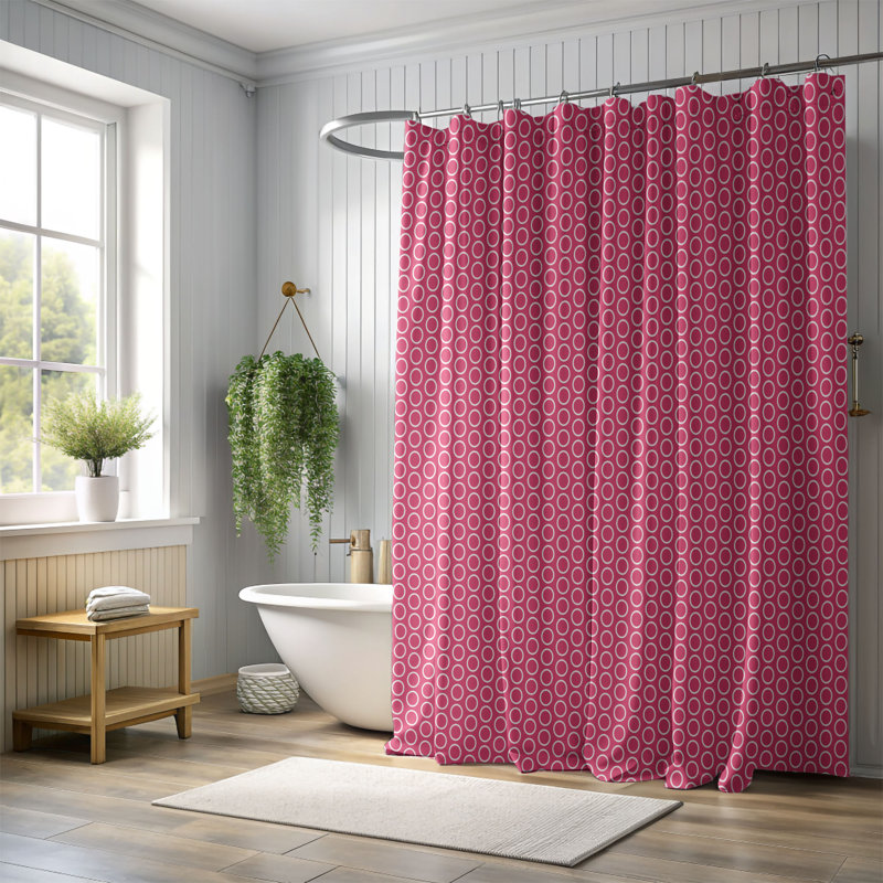Rideau de douche Gentle Twist_0005, H 74 po x l 71 po
