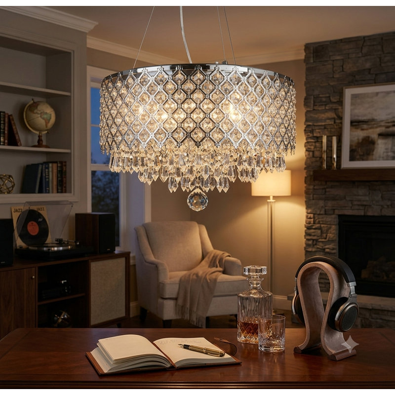 Pendentif en cristal LX Series 6-lumière