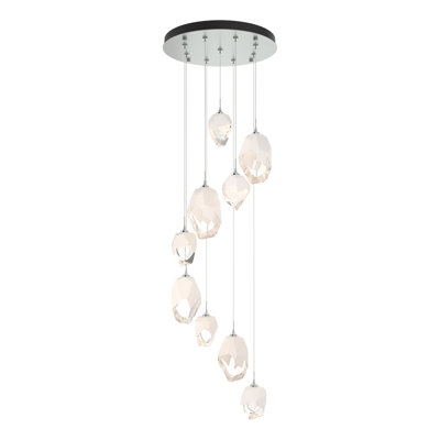 Luminaire suspendu géométrique à 9 lumières Chrysalis