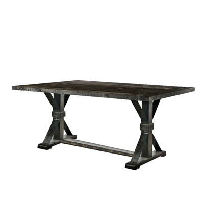 Table de salle à manger à tréteaux 42 po Ezma