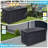Outdoor Storage Box, 100 Gallon Metal Deck Box Built-In A Oxford Fabric Storage Bag, Lockable & Waterproof Outside Patio Storage Box-124923993-124923987