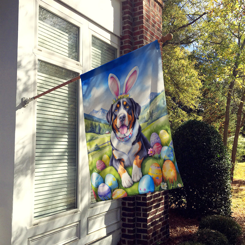 Easter Egg Hunt Double Sided 40'' H x 28'' W Polyester Easter House Flag