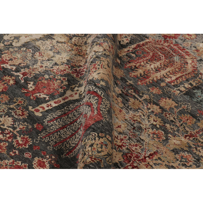 Modern Classics Hand Knotted Area Rug in Beige/Brown, Red, Blue, Cream/White, Orange, Pink, Gray/Silver