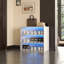 Armoire de rangement à chaussures en verre blanc-57559296