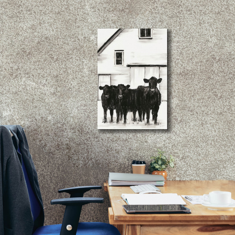 «Stand Around» par Ethan Harper, art mural sur toile, H 26 po x l 18 po x P 0,75 po