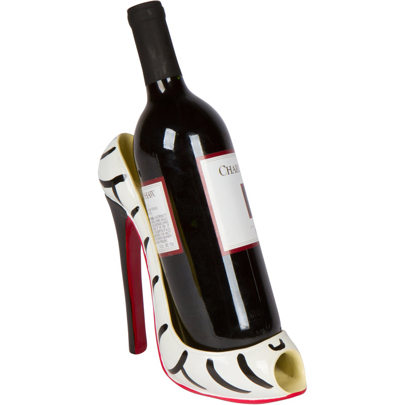 Wine Bottle Rack in Black and White