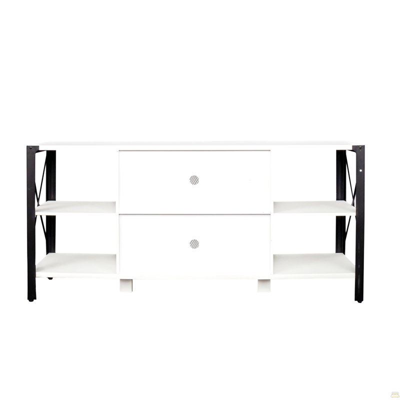 Industrial TV Stand, Farmhouse TV Stand 80 Inch Television Stand