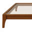 Base de lit plateforme en bois avec support en lattes de bois-116194049