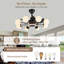31.4 Bladeless Ceiling Fan with Remote and 8 light-1339358128