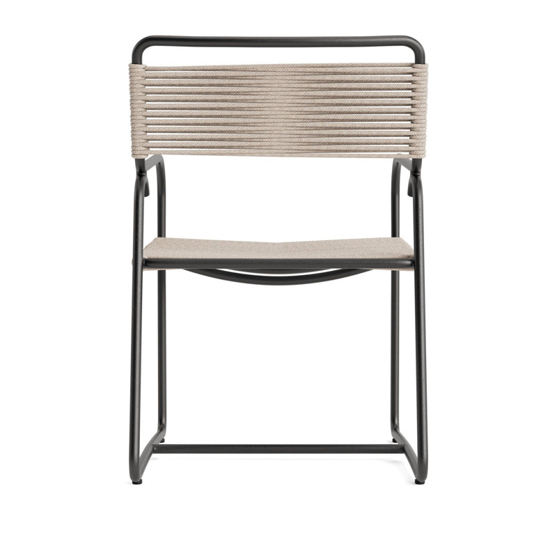 Walter Lamb Outdoor Lounge Chair, Textured Pewter/Pebble