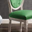 Chaise d'appoint capitonnée à dossier King Louis en noir / gris clair-174755054-174755051