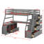 Lit mezzanine avec tiroirs, tablettes et bureau-1619758509