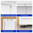 White Lockable Metal Tall Storage Cabinet with 5 Adjustable Shelf Spaces, Office File Cabinet-125526999