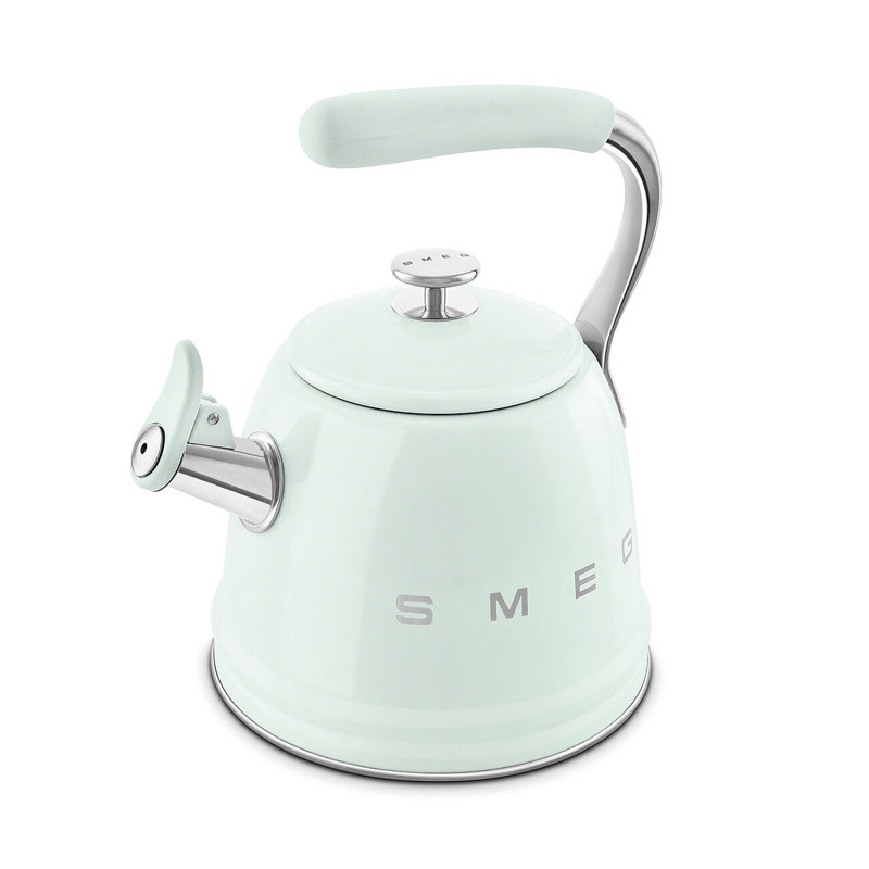 SMEG Whistling Stovetop Kettle, Pastel Green