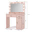 Coiffeuse Frisco avec 2 tiroirs et 1 armoire-1578282839
