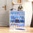 Shoe Box With RGB LED Light, Wooden Stackable Shoe Storage Box With Glass Door, Shoe Storage Bin Shoe Display Case For Sneakers
