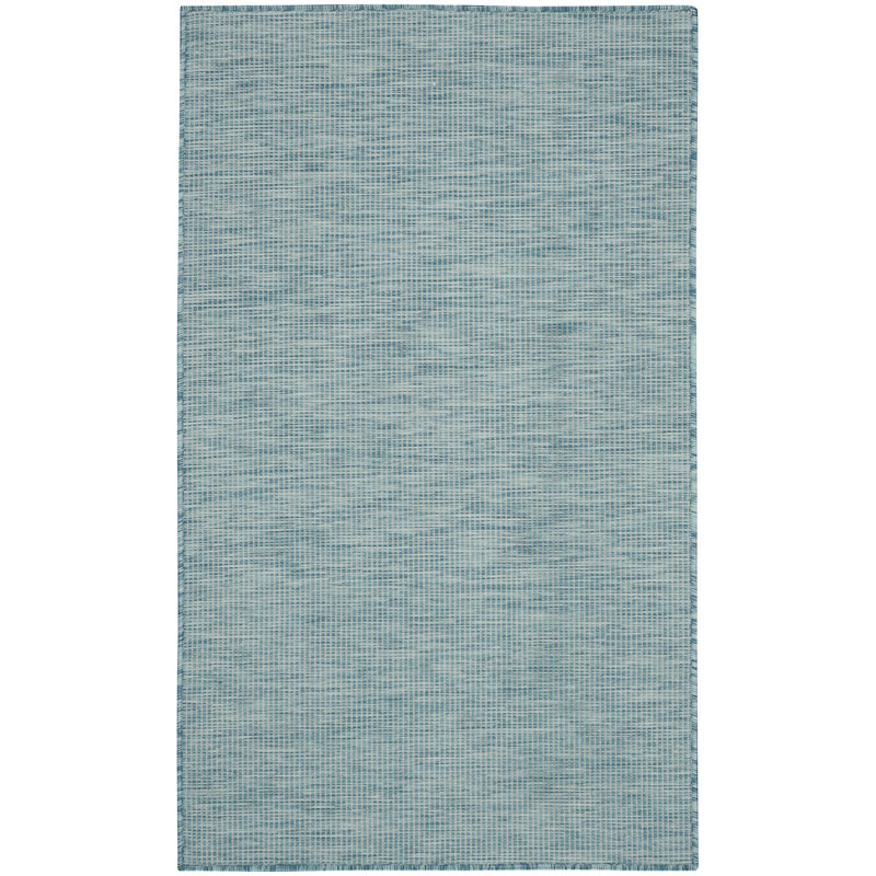 Tapis bleu Modern, Rectangle 3 pi x 5 pi