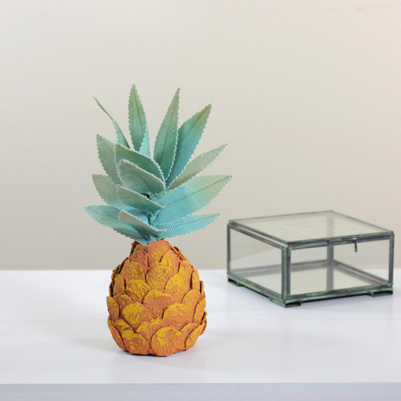 Décoration ananas artificiel orange 11 po