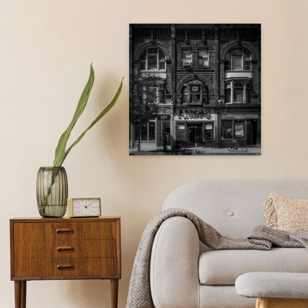 Contemporary Art Classic Retro Vintage Architecture City Wall Art by The Learning Curve - Wrapped Canvas Print