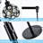 64.17'' Black LED Tree Floor Lamp with USB