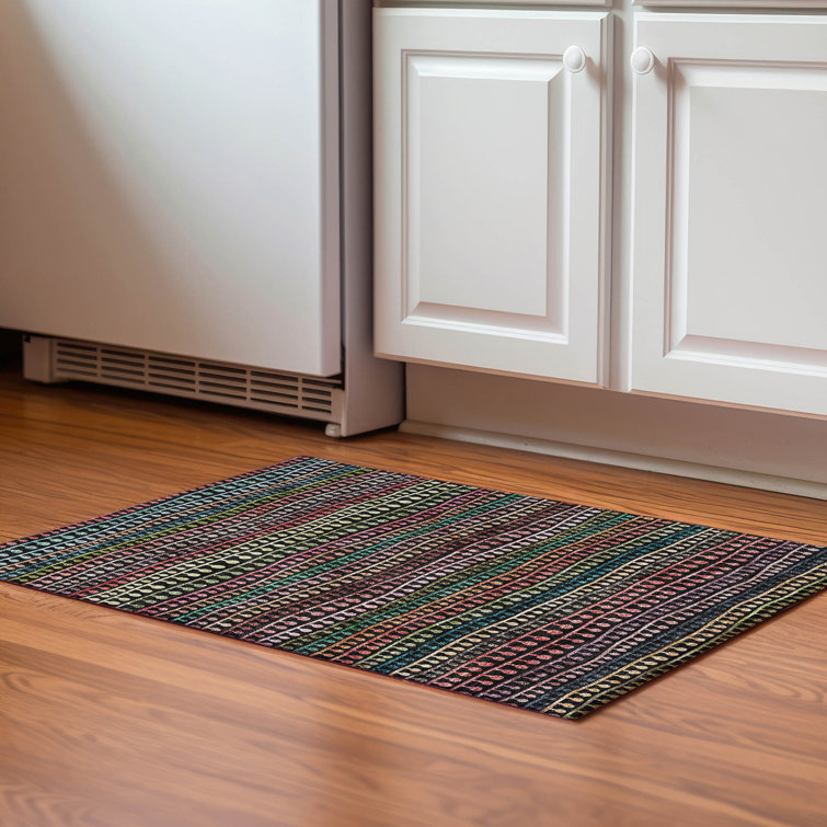 Premium Machine Washable Prisco Black Rug