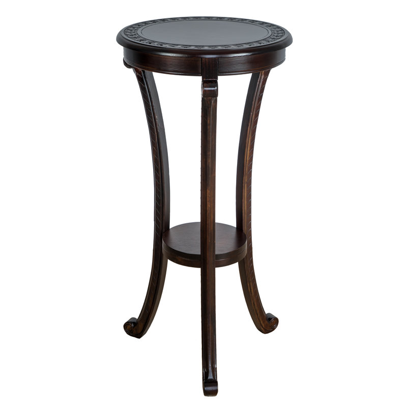 Needham Solid Wood End Table, Mahogany, 36" H x 17.5" W x 17.5" D