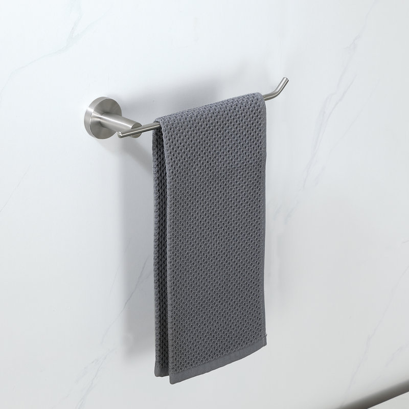 Porte-serviettes mural en acier inoxydable, Nickel brossé