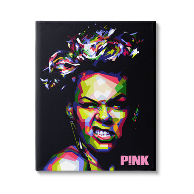 Portrait moderne rose par Birch & Ink - impression