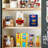 Set of 8 Clear Plastic Storage Bins, 4 Large and 4 Small Stackable Storage Containers