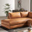 Canapé modulaire en cuir 2 pièces Serena-108988471