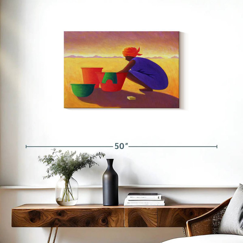 Washer Woman, 20" H x 30" W