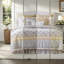Ensemble d'édredon ferme en coton percale jaune