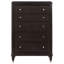 Commode 5 tiroirs Brun Niguel