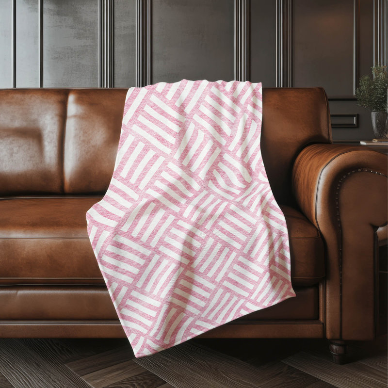 Jeté carré Addison Sherpa ASB620, Rose