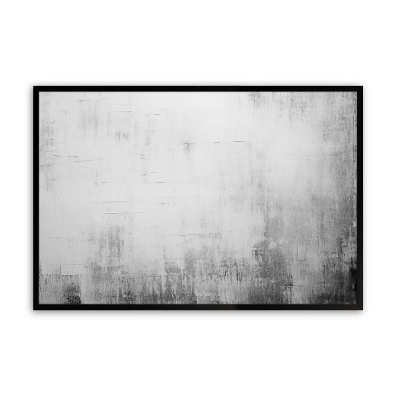 Blanc silencieux II, Cadre photo simple noir satiné, H 12 po x l 15 po
