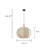 Wynogene Haddington Pumpkin-Shaped Pendant Light 1-Light Hanging Fixture for Kitchen, Dining Room, Entryway