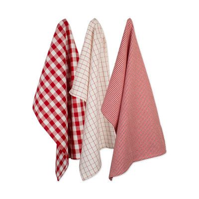 Cotton Checkered Waffle Dish Cloth Kitchen Towel