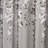 Flower Shower Curtain, 72" X72", Gray