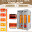 Sauna infrarouge pour 2 personnes avec chauffage à spectre complet - Sauna sec d'intérieur avec 5 panneaux de carbone, 1 tube de carbone, une barre d'oxygène et 7 bandes lumineuses de couleur, fabriqué à partir de pruche du Canada, 110 V