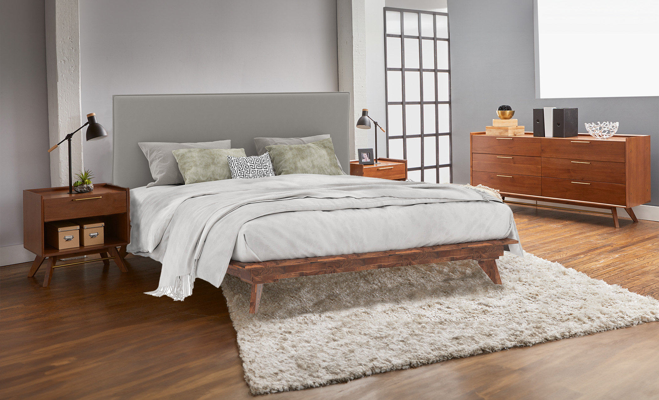 17 Stories Christiane Careli Solid Wood Low Profile Platform Bed