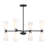 Kenyia 8-Light Chandelier in Matte Black-125886830