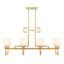 Lustre rectangulaire à 8 lumières Ravana
