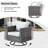 Aliva Wicker 6 - Person Patio Conversation Set with Cushions-1183538429