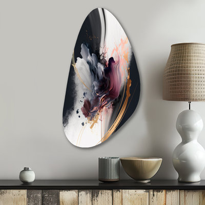Or mauve complexe complexe, reproduction d'art abstraite