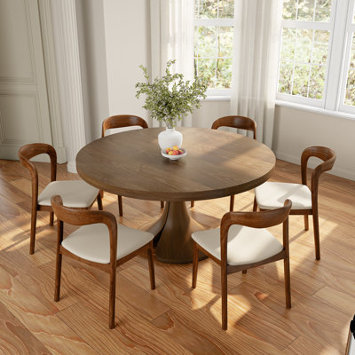 Aurora 5/7/9 Pieces Heavy-Duty Solid Wood Dining Table & Chair Set