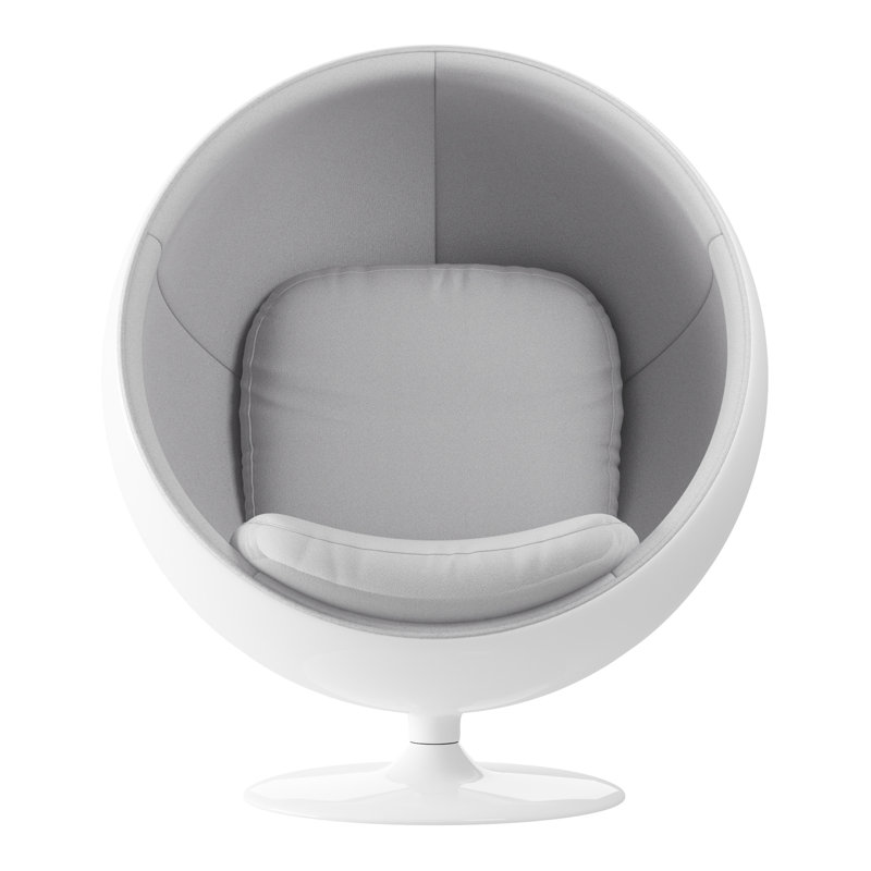 Fauteuil Wonder, bleu, Gris 100% coton, Blanc