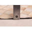 Tapis beige en cuir de vache patchwork 6 pi 6 po x 6 pi 6 po
