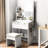 Chic Vanity Table With 3 Color Lights - Spacious Drawers, White, Fashion Desk Mirror And Lighting Selections Offered, Quality, , Large Mirror, Multiple Storage Choices